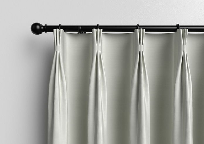 Akoya Faux Silk, Lustre Pure Silver - Made to Measure Curtains - Image 11